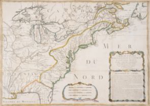 America.- Nolin (Jean-Baptiste) Carte Du Canada et de La Louisiane Qui Forment La Nouvelle France...