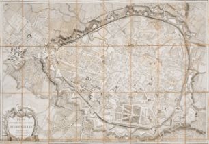 Belgium.- Sayer (Robert) Plan Routier de la Ville de Bruxelles, engraved plan, 1783