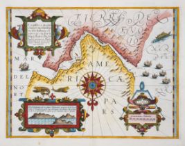 South America.- Strait of Magellan.- Hondius (Jodocus) and Gerard Mercator. Exquisita & Magno Ali...