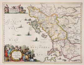 Balkans and Eastern Europe.- Jansson (Jan) Epirus hodie vulgo Albania..., engraved map, [c.1650];...