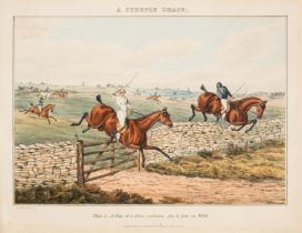 Alken (Henry) A Steeple Chase or a Cross Country Match, 1827 [but watermarked 1828].