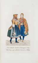 Denmark.- Rieter (Jacob) & Johannes Senn. Danske nationale Klaededragter, Copenhagen, Rothes Bogh...