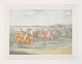 Alken (Henry, attributed to) [Pair of Racing Scenes], watercolour and pencil on paper, n.d (2).