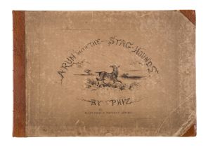 [Browne (Hablot K.)], "Phiz". A Run with the Stag Hounds, first edition, Fores, [1863].