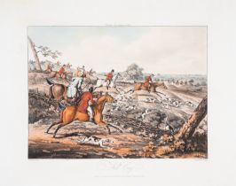 Alken (Henry) [Fox-Hunting series], 7 hand-coloured aquatints, [1818]