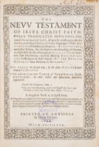 Bible, English. The New Testament of Jesus Christ faithfully translated into English, [Douai-Rhei...