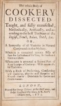 Cornish cook.- [Rabisha (William)] The Whole Body of Cookery Dissected, Taught, and fully manifes...