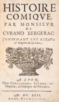 Imaginary voyage to the moon.- Cyrano de Bergerac (Savinien de) Histoire Comique. Contenant les E...