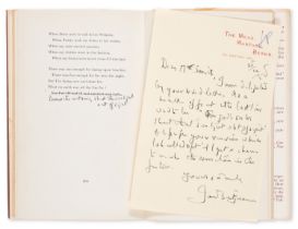 Betjeman (John) Collected Poems, first edition, signed presentation inscription, autograph correc...