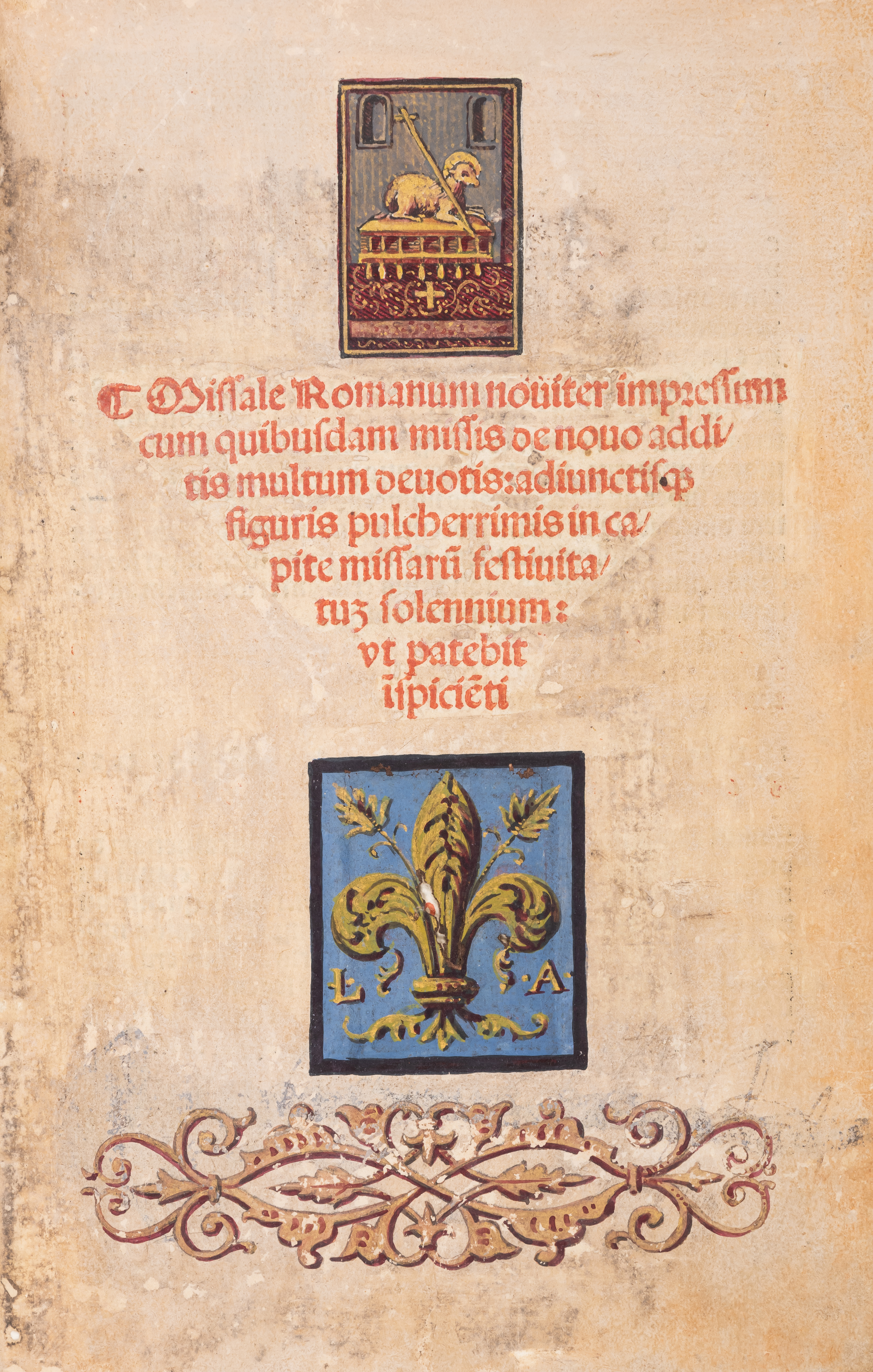 Catholic Church. Missale Romanum, rare edition, Venice, Lucantonio Giunta, 1504.