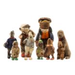 Grahame (Kenneth).- A collection of 9 stuffed toys after E.H. Shepard's illustrations for Wind in...