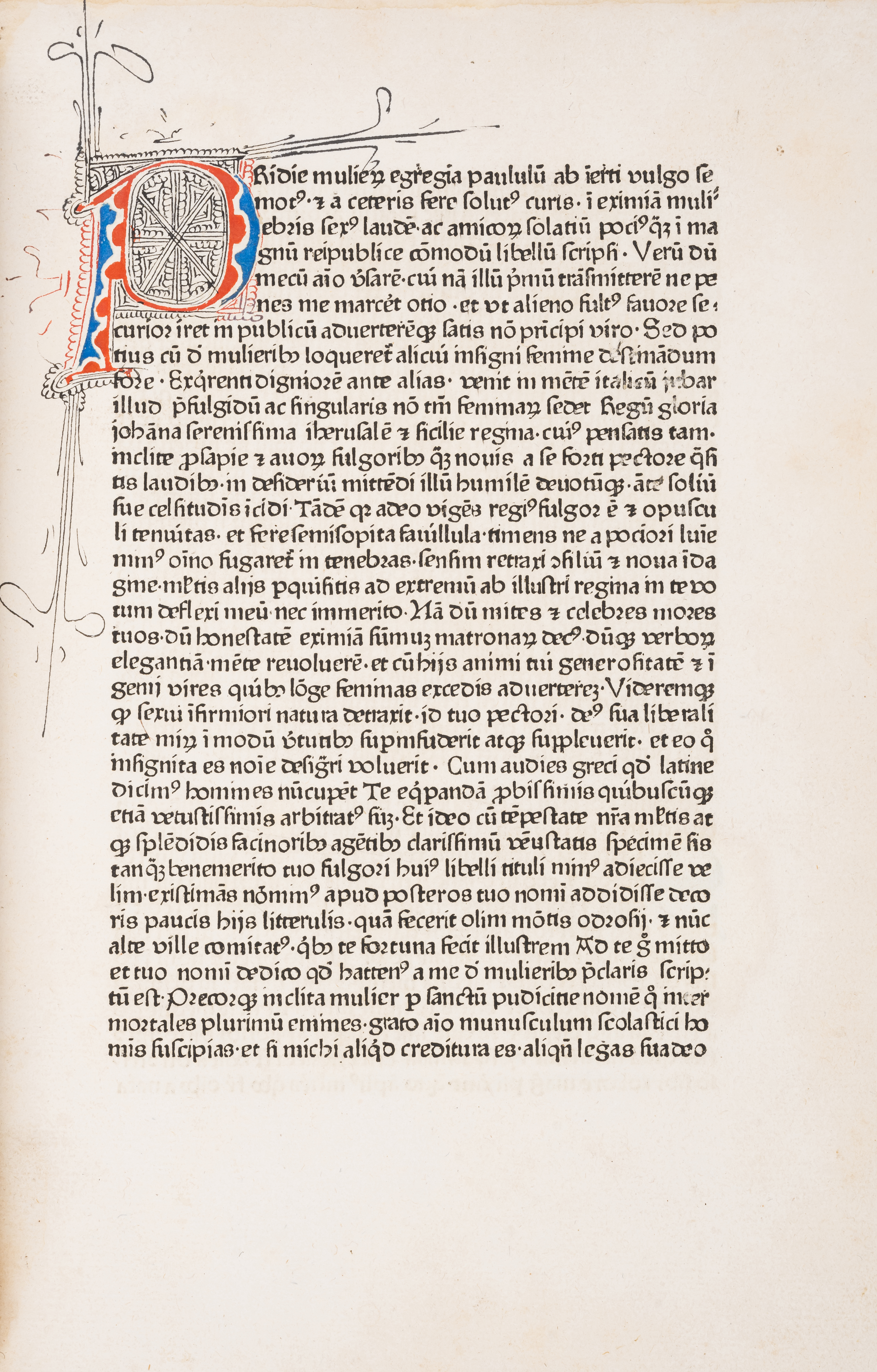 Biographies of women.- Boccaccio (Giovanni) De Claris Mulieribus, second edition, Strassburg, Geo... - Image 2 of 2