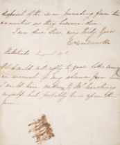 Wordsworth (William) Letter signed to Messrs Bell Brothers & Co., London, 1834, regarding his inv...