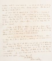 Southey (Robert) Autograph Letter signed to "Dear Sir" [the publishers John Murray or John Major]...