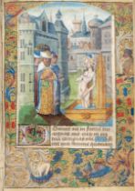 Book of Hours (Hours of the Virgin),  Use of Paris, manuscript in Latin, on vellum, 87 leaves onl...
