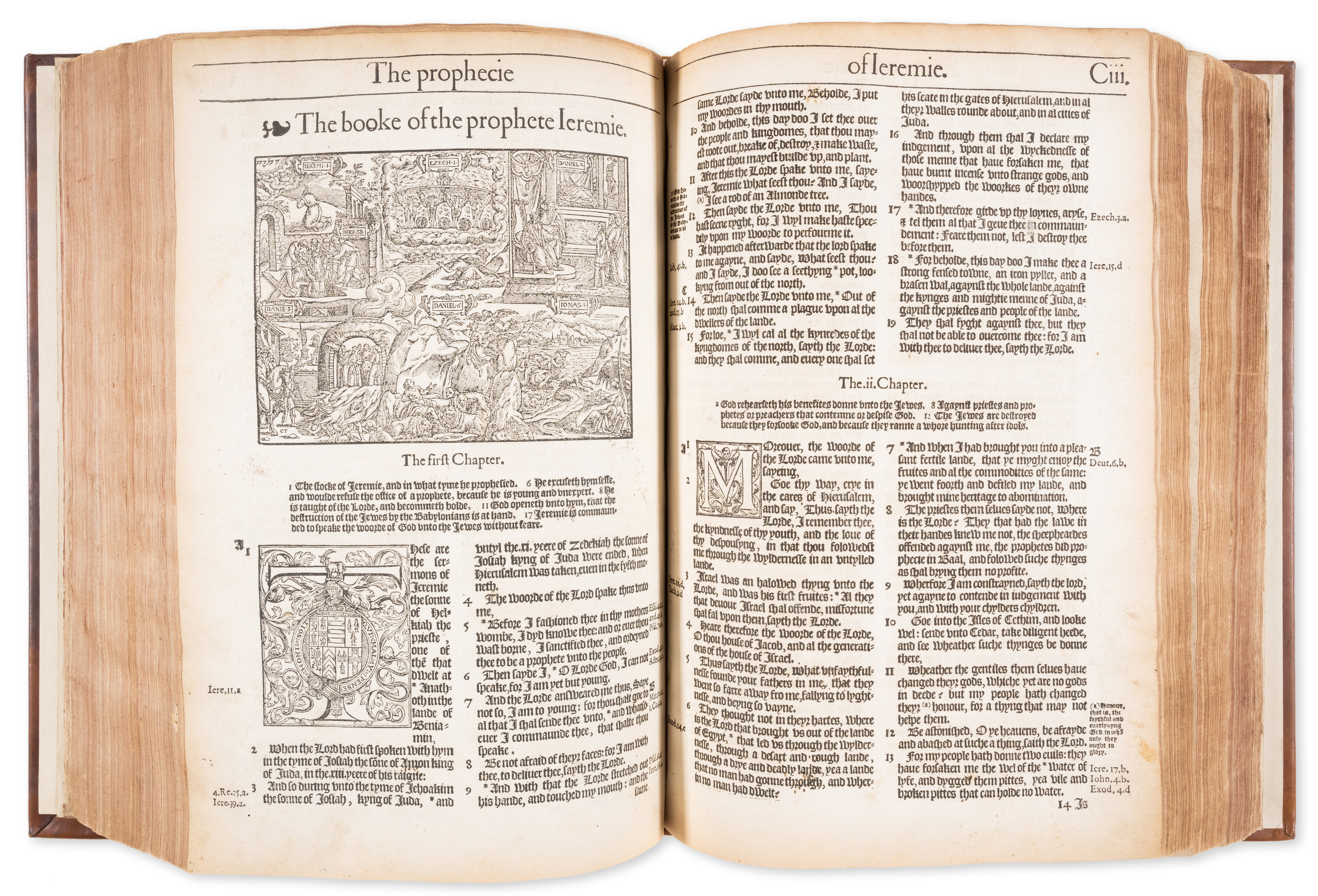 Bible, English. [The holie Bible], [Bishops' Version], Richarde Jugge, 1572. - Image 3 of 5