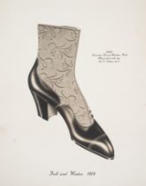 Shoe Design.- A collection of shoe designs by the Dunbar Style Service, 320 monochrome printed sh...