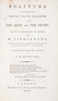 Zimmermann (M.) Solitude considered with respect to its Influence upon the Mind and the Heart, fi...