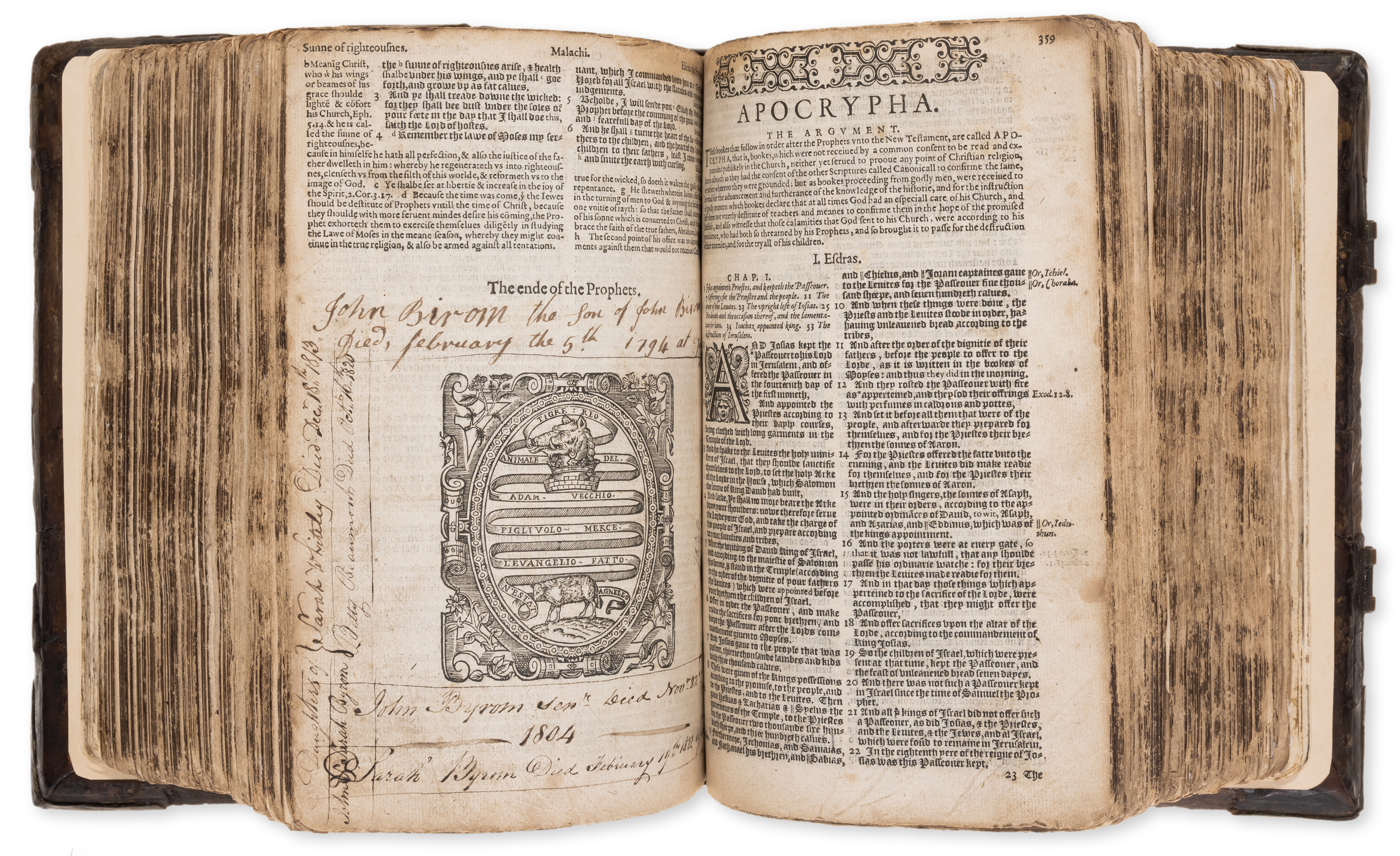 Bible, English. [The Bible...], [Geneva version], [Christopher Barker], [1583 or 1584]. - Image 3 of 3