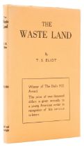 Eliot (T.S.) The Waste Land, "Second edition" [but first edition, second impression], 1922 [but 1...