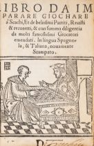 Chess.- Damiano de Odemeira. Libro da imparare giochare a scachi, Rome, [c.1524].