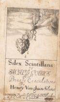 Vaughan (Henry) Silex scintillans: or sacred poems and private ejaculations, rare first edition, ...