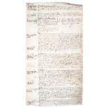 Elizabethan Court Roll.- Suffolk.- Court Roll of the Manor of Thorney Hall, Stowmarket, numerous ...