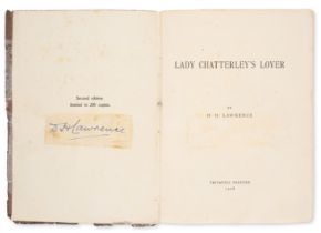 Lawrence (D.H.) Lady Chatterley's Lover, first edition, second issue, Florence, privately printed...