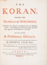Sales (George) The Koran, Commonly called The Alcoran of Mohammed, first edition, C. Ackers for J...