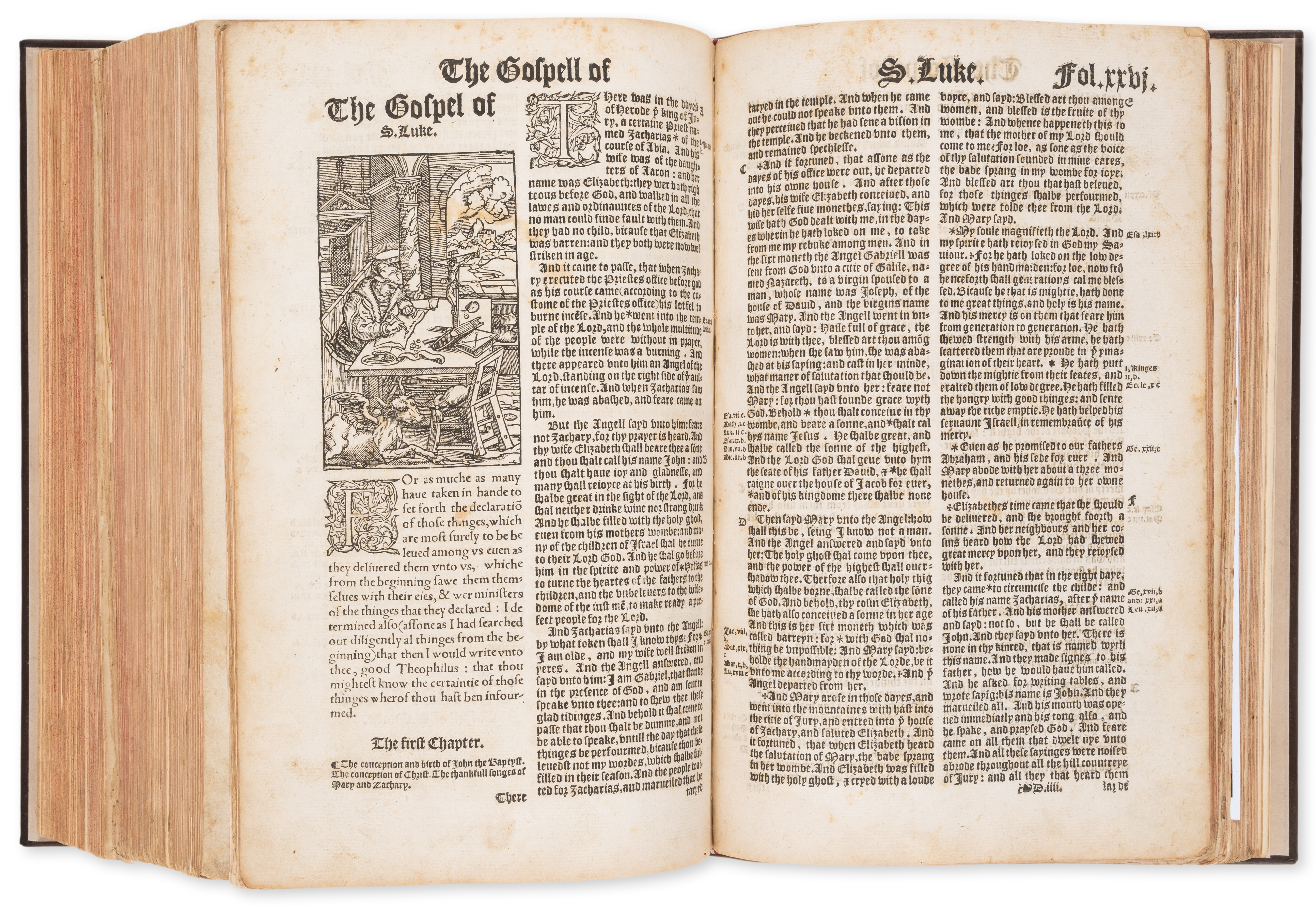 Bible, English. [The bible in Englishe], 5 parts in one, [Great Bible version], [Richarde Harriso... - Image 2 of 4