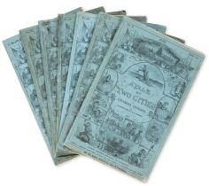 Dickens (Charles) A Tale of Two Cities, first edition in the original monthly parts, 8 vol. in 7,...