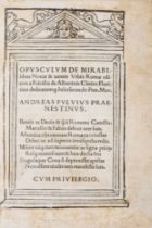 Albertini (Francesco) Opusculum de mirabilibus nouae & ueteris vrbis Romae, first edition, Rome, ...