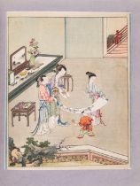 China.- Chinese Export School An Album of 10 Original Artworks of Scenes of Domestic Life, [late ...