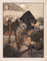 Detmold (Maurice & Edward J.) Sixteen Illustrations of Subjects from Kipling's "Jungle Book", 14 ...