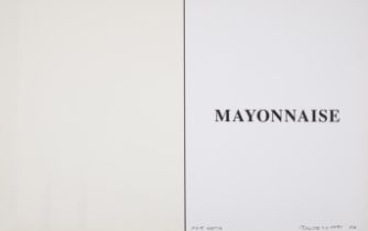 Baldessari (John) Mayonnaise, signed poster for Prima Facie (Fifth State)exhibition, [4 copies], ...