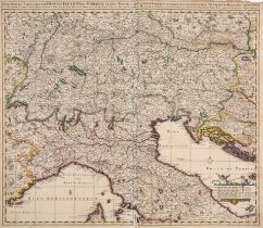 Germany and Southern Europe.- Visscher (Nicolas) Collection of nine double-page maps of Germany a...