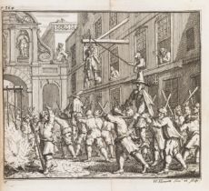 Butler (Samuel) Hudibras, 3 parts in 1, first illustrated edition, engraved plates by Hogarth , b...