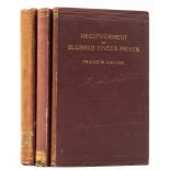 Galton (Francis) Finger Prints, first edition, Macmillan and Co., 1892; and 2 others by the same ...