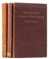 Galton (Francis) Finger Prints, first edition, Macmillan and Co., 1892; and 2 others by the same ...