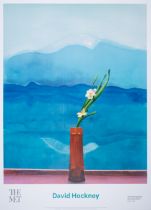 David Hockney (b.1937) Mount Fuji and the Flowers