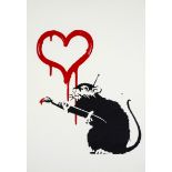 Banksy (b.1974) Love Rat