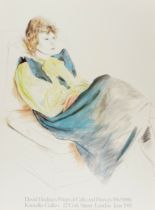 David Hockney (b.1937) Celia Wearing Checked Sleeves