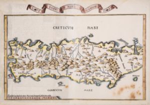 Greece.- Fries (Lorenz) Tabu. Nova Candie [Crete], woodcut, [c. 1535]