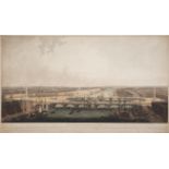 London.- Daniell (William) Four panoramic views of London ports, both realised and unrealised, et...