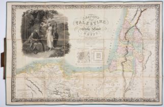 Holy Land.- Seaton (Robert) Seaton's Map of Palestine, or the Holy Land, with part of Egypt, engr...