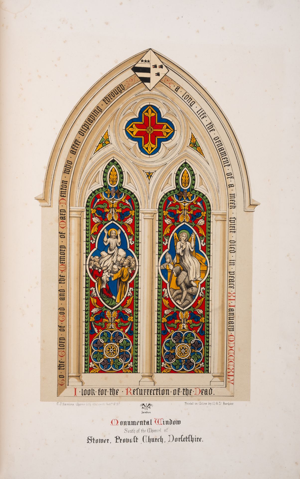 Stained Glass.- Warrington (Rev. William) The History of Stained Glass, chromolithographed plates...