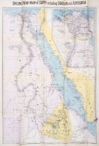 Egypt.- Bacon (G. W.) Bacon's War Map of Egypt, including The Soudan, Abyssinia, &c., &c., G.W. B...