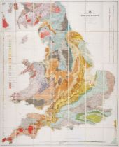 Geology of the British Isles.- Geikie (Sir Archibald) Geological Map of England & Wales [together...