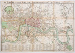 London.- Godwin (M.J.) A Guide through London and the surrounding Villages, engrave map, [c. 1825]