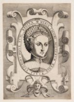 Scotland.- Nelli (Nicolò) Attributed to, and Peter van Heyden. Two portraits of Mary Queen of Sco...